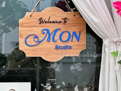 Bảng treo cửa nhiều kiểu đơn giản [Cute - Theo yêu cầu] KT khoảng 30x20cm YC-BANGHIEU-20